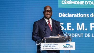 Félix Tshisekedi à la tribune du Forum africain de l’eau en juillet 2026