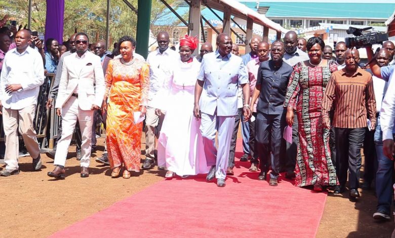 William Ruto pendant sa tournée dans la région du Nyanza
