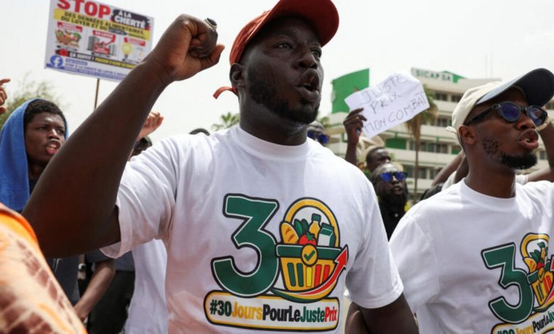 Des manifestants contre la vie chère au Sénégal