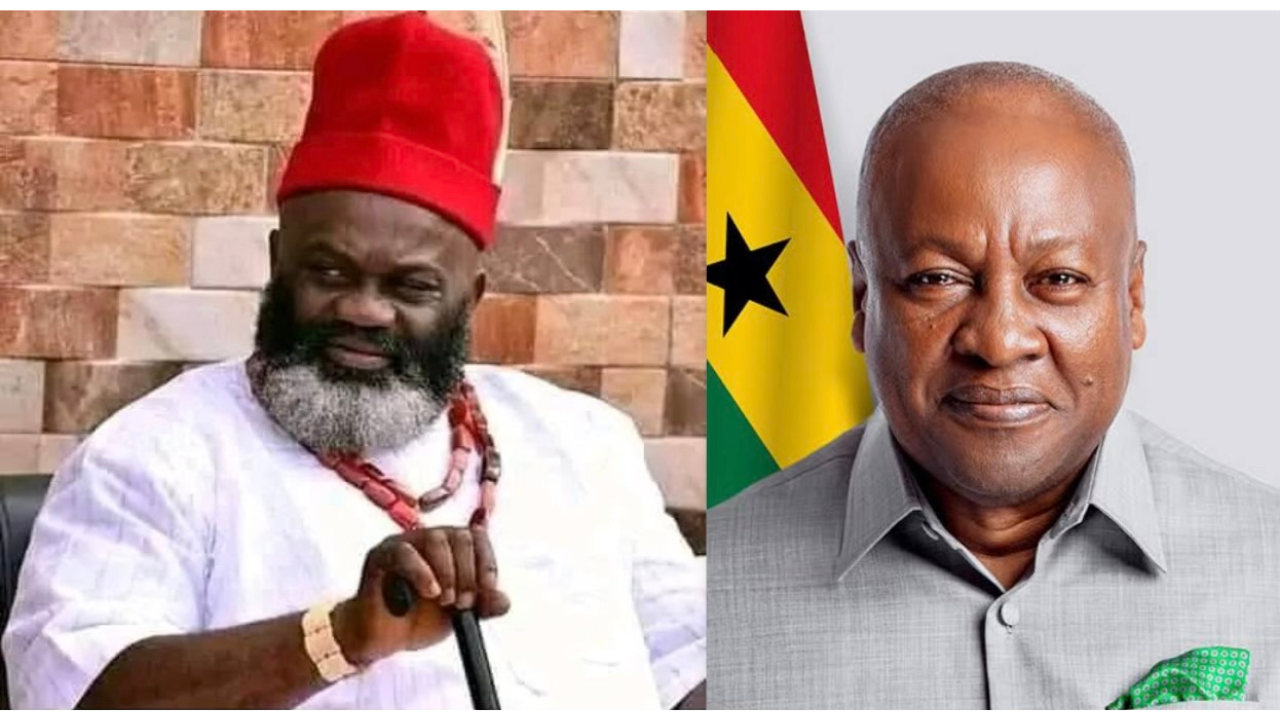 « C’est le meilleur d’Afrique » : l’acteur nigérian Anyanwu encense le président ghanéen Mahama