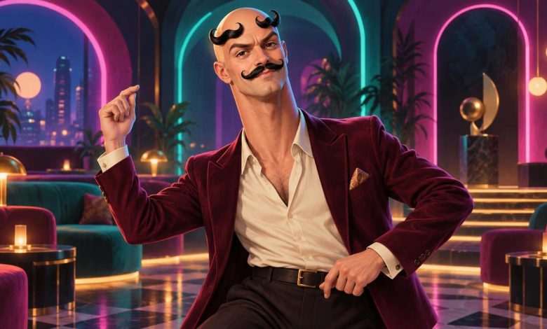 Illustration d’un personnage dansant inspiré de Benjamin Stachio