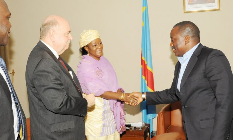 Joseph Kabila lors d’une rencontre officielle à Kinshasa en 2013