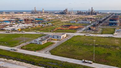 Vue aérienne de la raffinerie Dangote à Lekki en septembre 2026