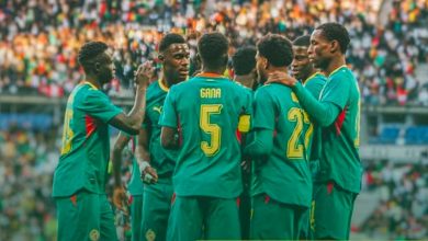 Joueurs de l’équipe du Sénégal réunis sur le terrain, photo d’archive