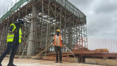Chantier de la ligne de bus électriques Yopougon-Bingerville