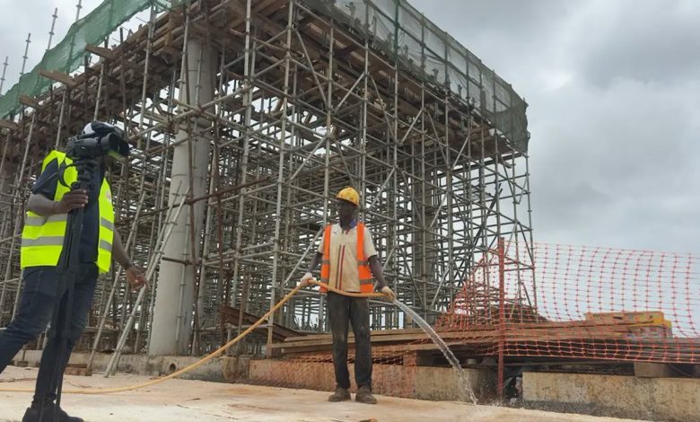 Chantier de la ligne de bus électriques Yopougon-Bingerville