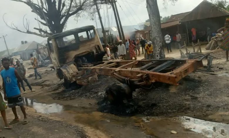Camion-citerne incendié à Odukpani, au Nigeria