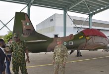 Avion A-29 de l’armée de l’air nigériane en 2023, photo d’archive