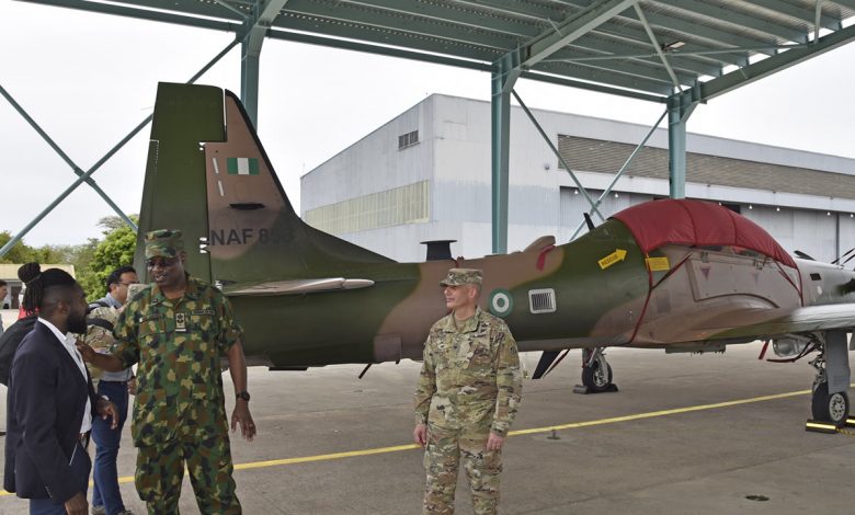 Avion A-29 de l’armée de l’air nigériane en 2023, photo d’archive