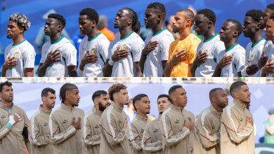Montage de deux photos d’archive des équipes du Sénégal et du Maroc