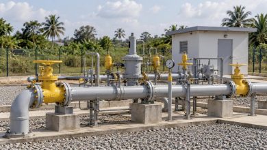 Illustration d’une installation de distribution de gaz