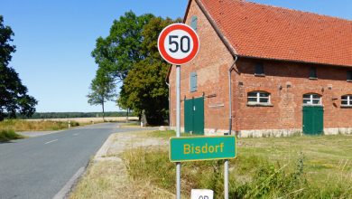 Panneau de limitation à 50 km/h à Bisdorf, photo d’illustration