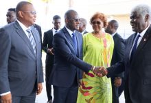 Le Premier ministre sénégalais Ahmadou Alhaminou Lo lors de sa visite officielle à Abidjan