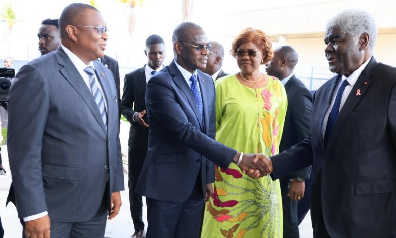 Le Premier ministre sénégalais Ahmadou Alhaminou Lo lors de sa visite officielle à Abidjan