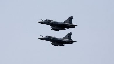 Deux Mirage 2000D français en vol, photo d’archive de 2013