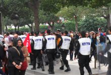 Policiers tunisiens lors d’un rassemblement à Tunis en 2013, photo d’archive