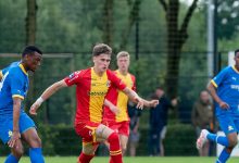 Joueurs de Mamelodi Sundowns face aux Go Ahead Eagles en 2023, photo d’archive