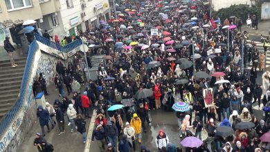 Manifestation étudiante à Belgrade le 24 janvier 2025, photo d’archive