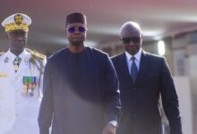Ousmane Sonko lors d’une cérémonie en avril 2026