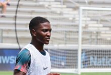 Visage de Temwa Chawinga avant un match à Cary en septembre 2024