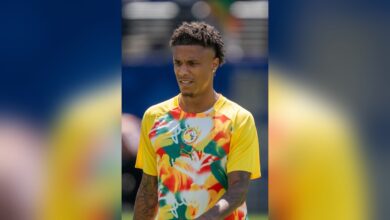 Ismaïl Jakobs en tenue de la sélection sénégalaise en juin 2026