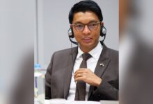 Andry Rajoelina à Bruxelles le 16 février 2022