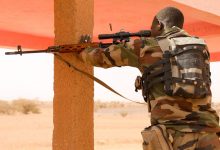 Soldat nigérian lors d’un entraînement en Mauritanie en 2020
