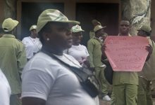 Membres du service national de la jeunesse au Nigeria lors d’une activité à Ibadan en avril 2026
