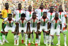 Équipe du Burkina Faso avant un match au Cameroun en janvier 2022, photo d’archive