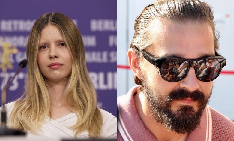 Portraits d’archive de Mia Goth et de Shia LaBeouf