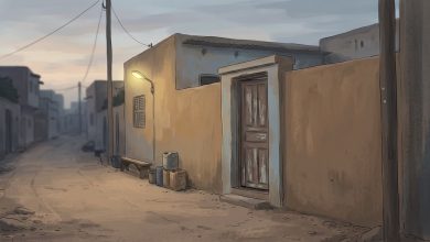 Illustration d’une rue et d’une porte fermée, sans lien documentaire avec les faits près de Thiès
