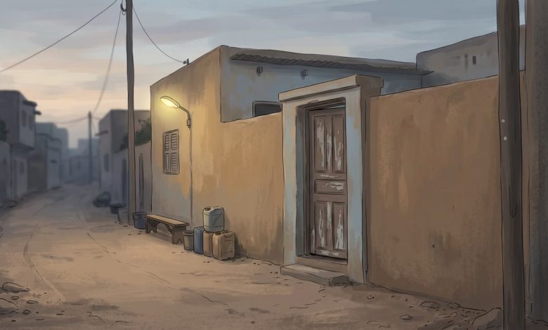 Illustration d’une rue et d’une porte fermée, sans lien documentaire avec les faits près de Thiès